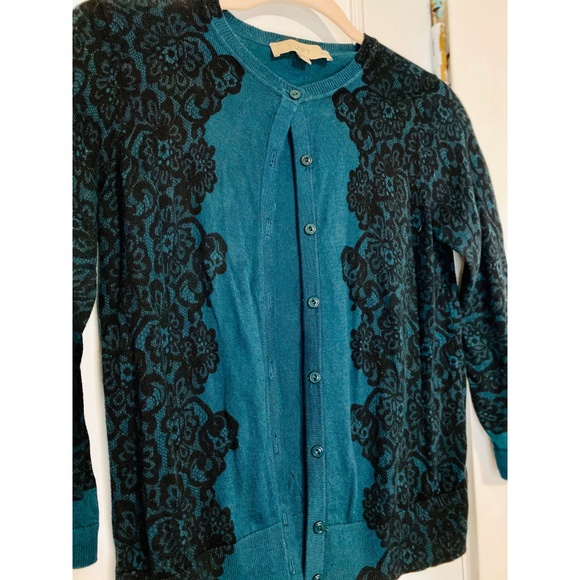 LOFT Emerald Green Cardigan - Picture 3 of 5